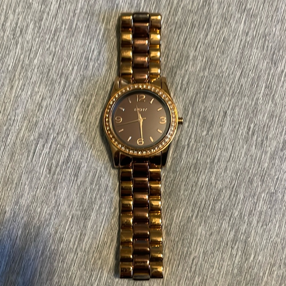 DKNY watch two tone